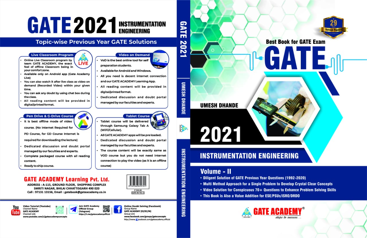 GATE 2021 Instrumentation Engineering Vol. 2 (Scan QR Code for GATE Solutions)